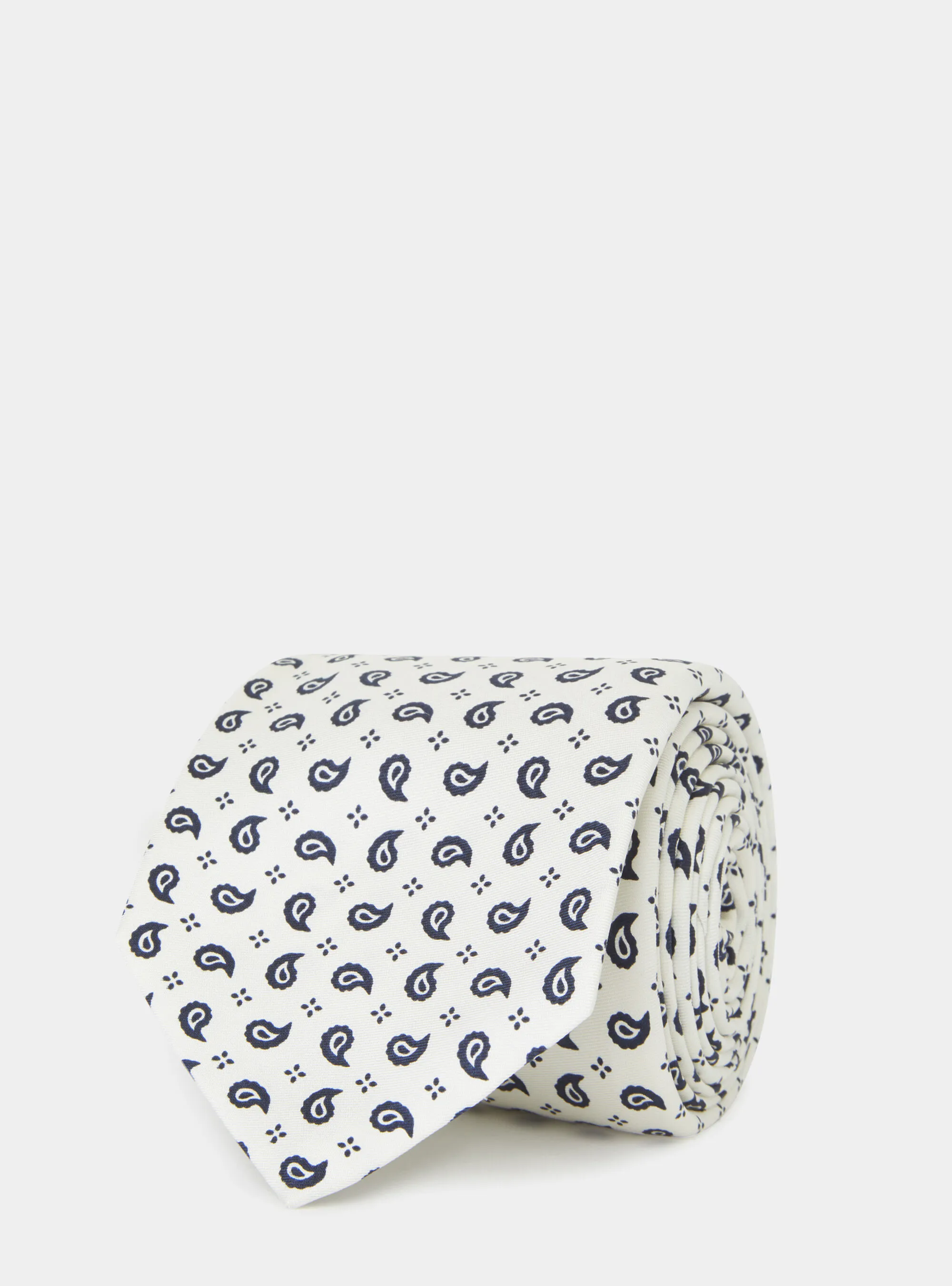 Cravatta in seta stampa paisley