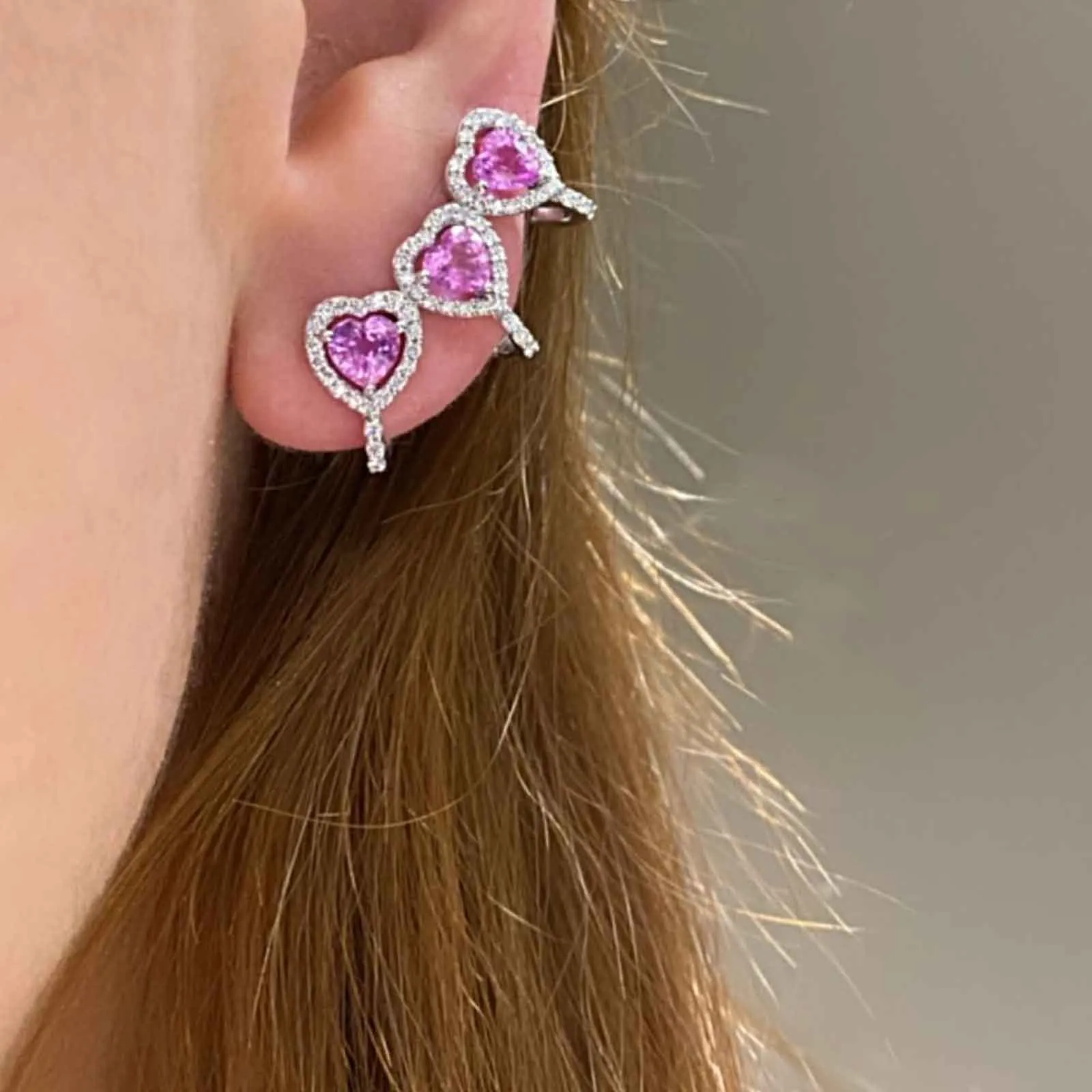 CRIVELLI – Earcuff  3 cuori