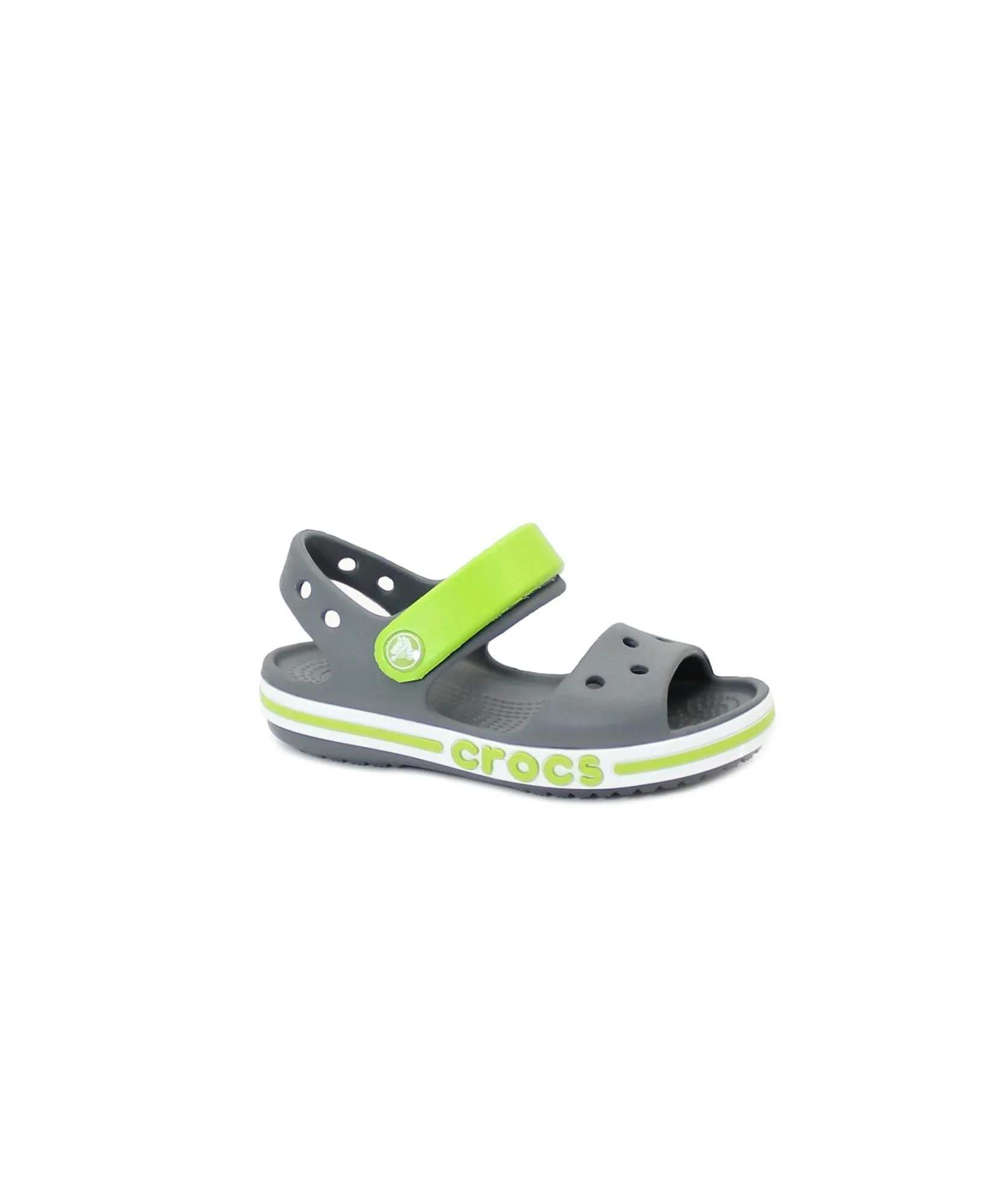 CROCS BAYABAND 205400 charcoal charbon sandali bambino strappo gomma
