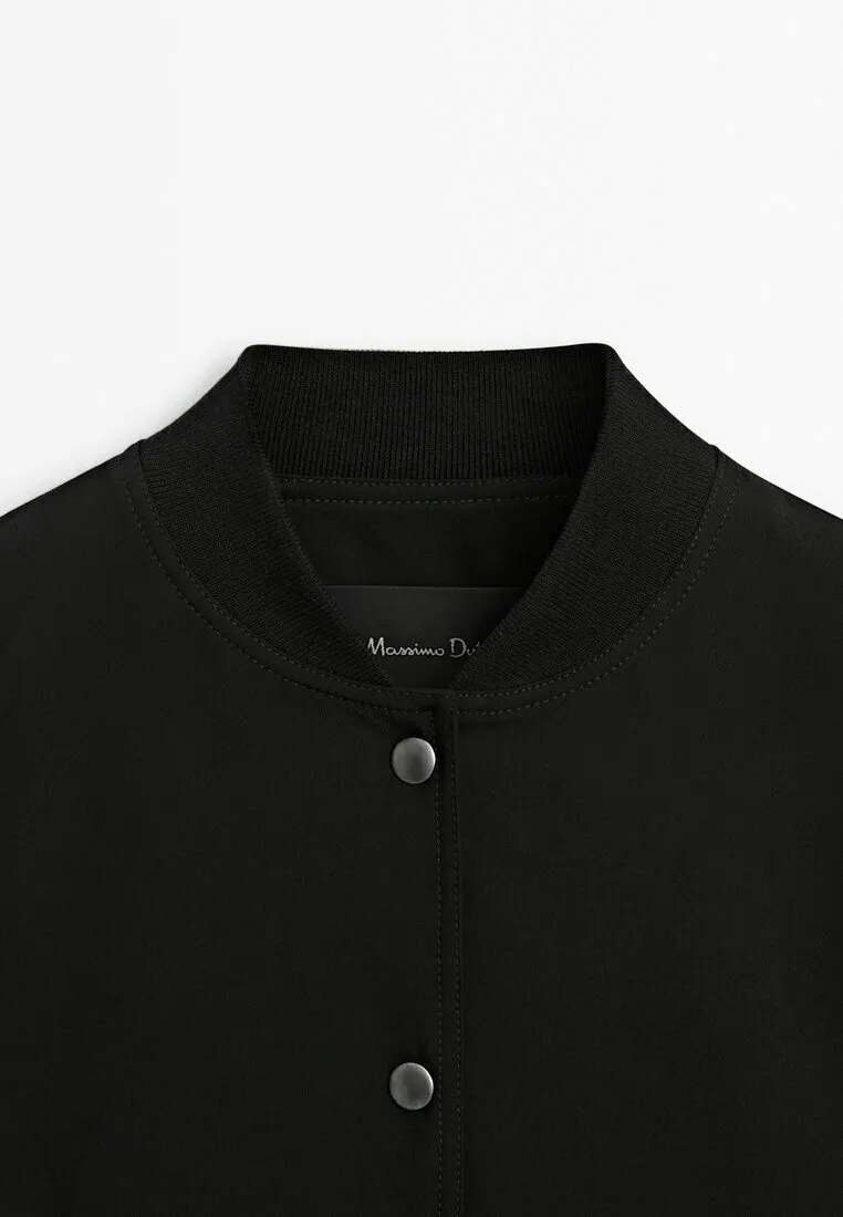 CROPPED WITH SNAP BUTTONS - Giubbotto Bomber
