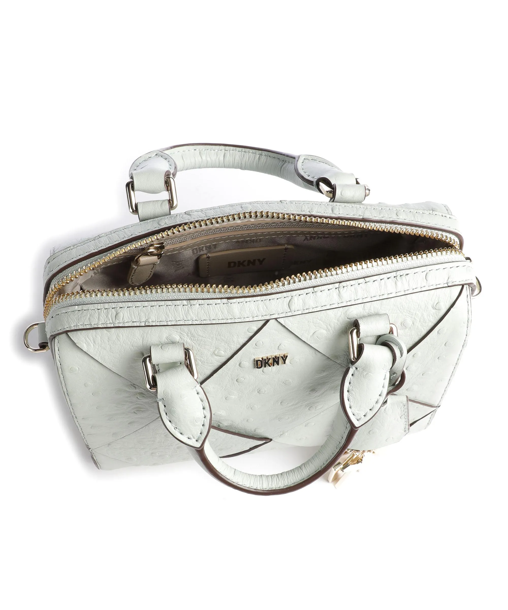  DKNY Paige Borsa a mano pelle di vacchetta finemente grana pistacchio  