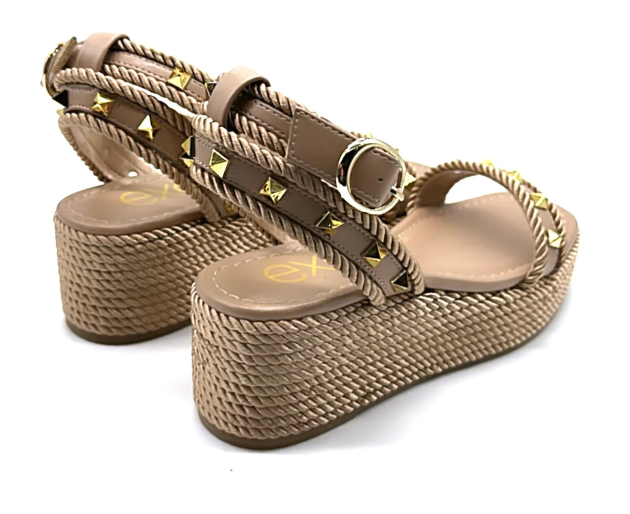 Exé - Sandalo Rockstud Paola taupe