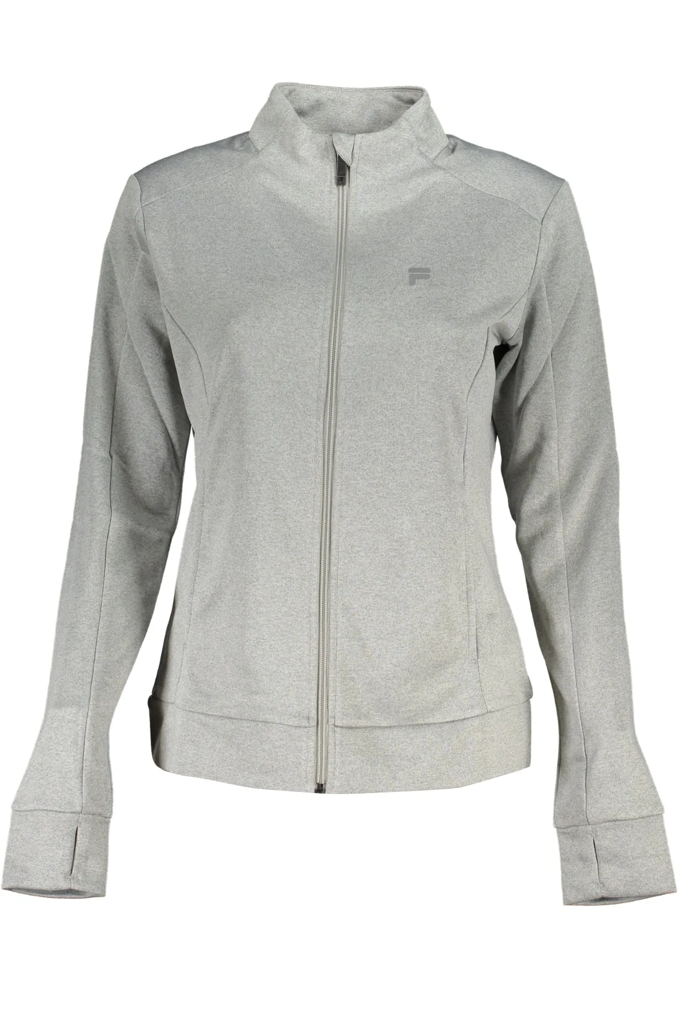 Fila felpa con zip grigia   