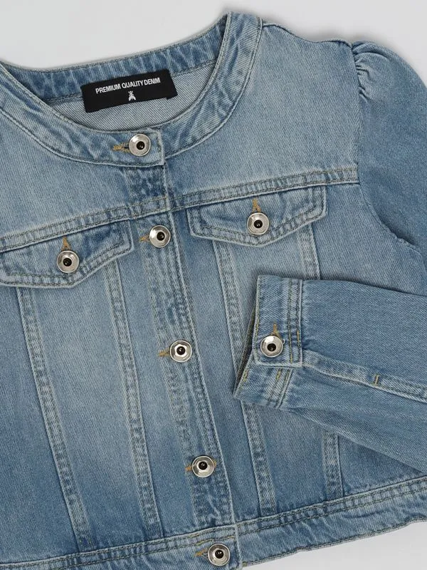 Giacca bambina Patrizia Pepe Denim Chiaro