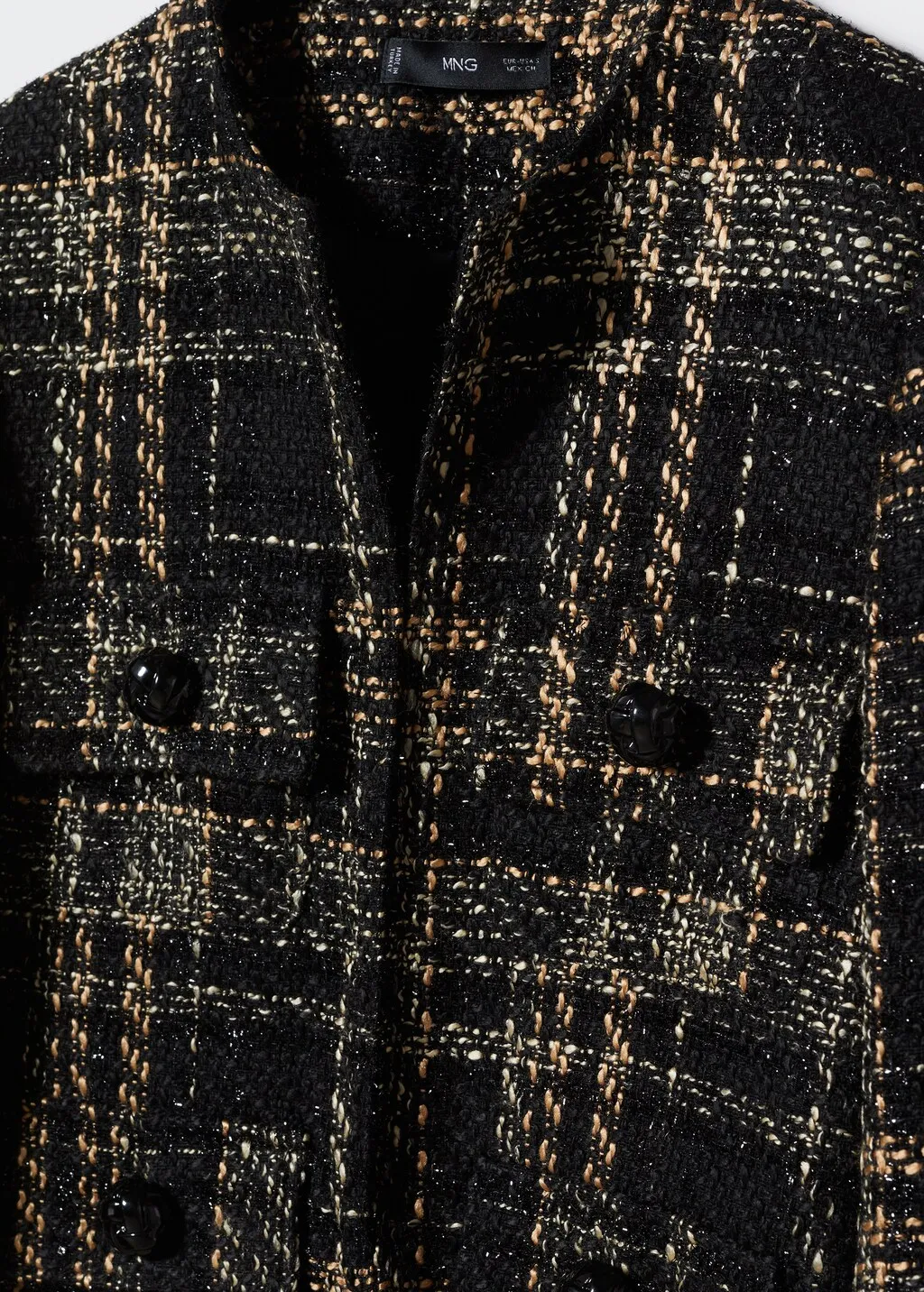 Giacca tweed tasche