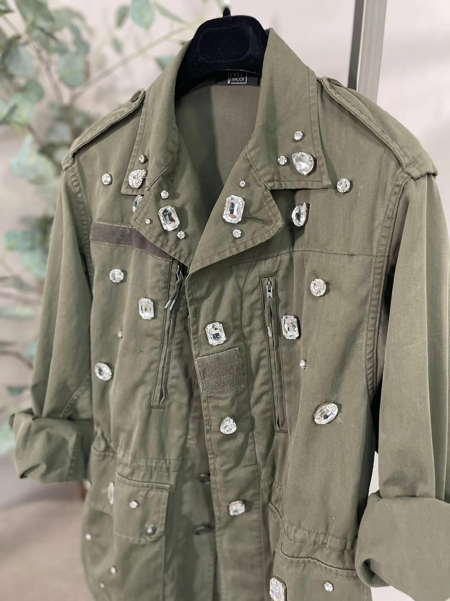 Giacca Vintage Pietre Gioiello