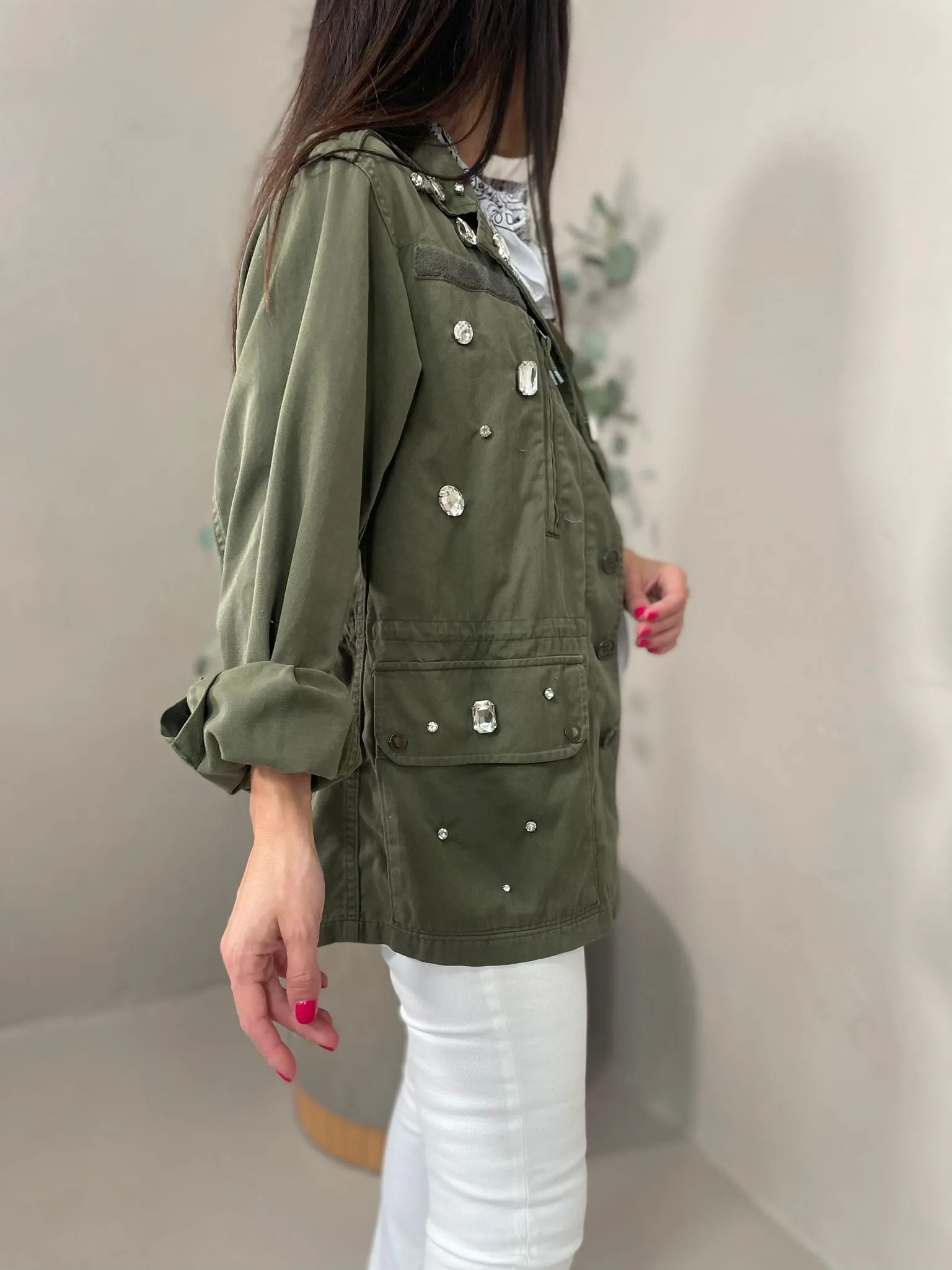 Giacca Vintage Pietre Gioiello