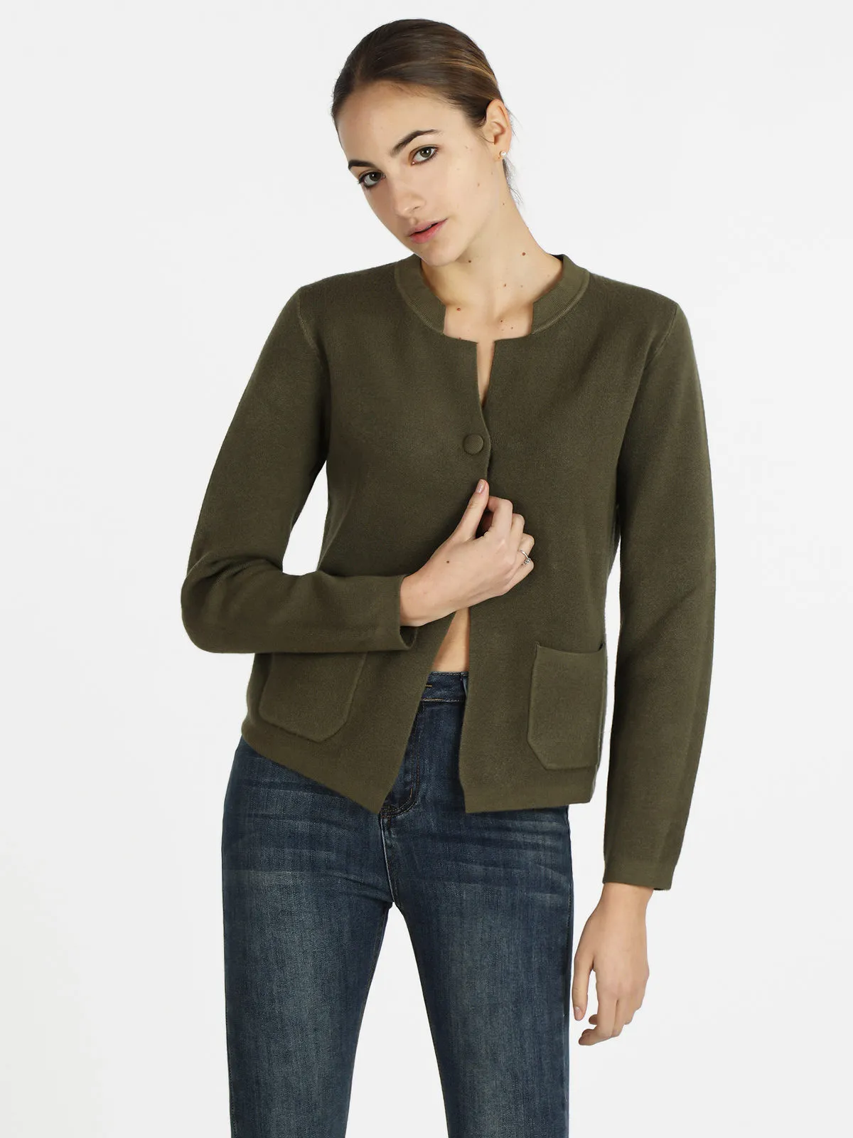 Griffai Cardigan tricoté femme avec boutons