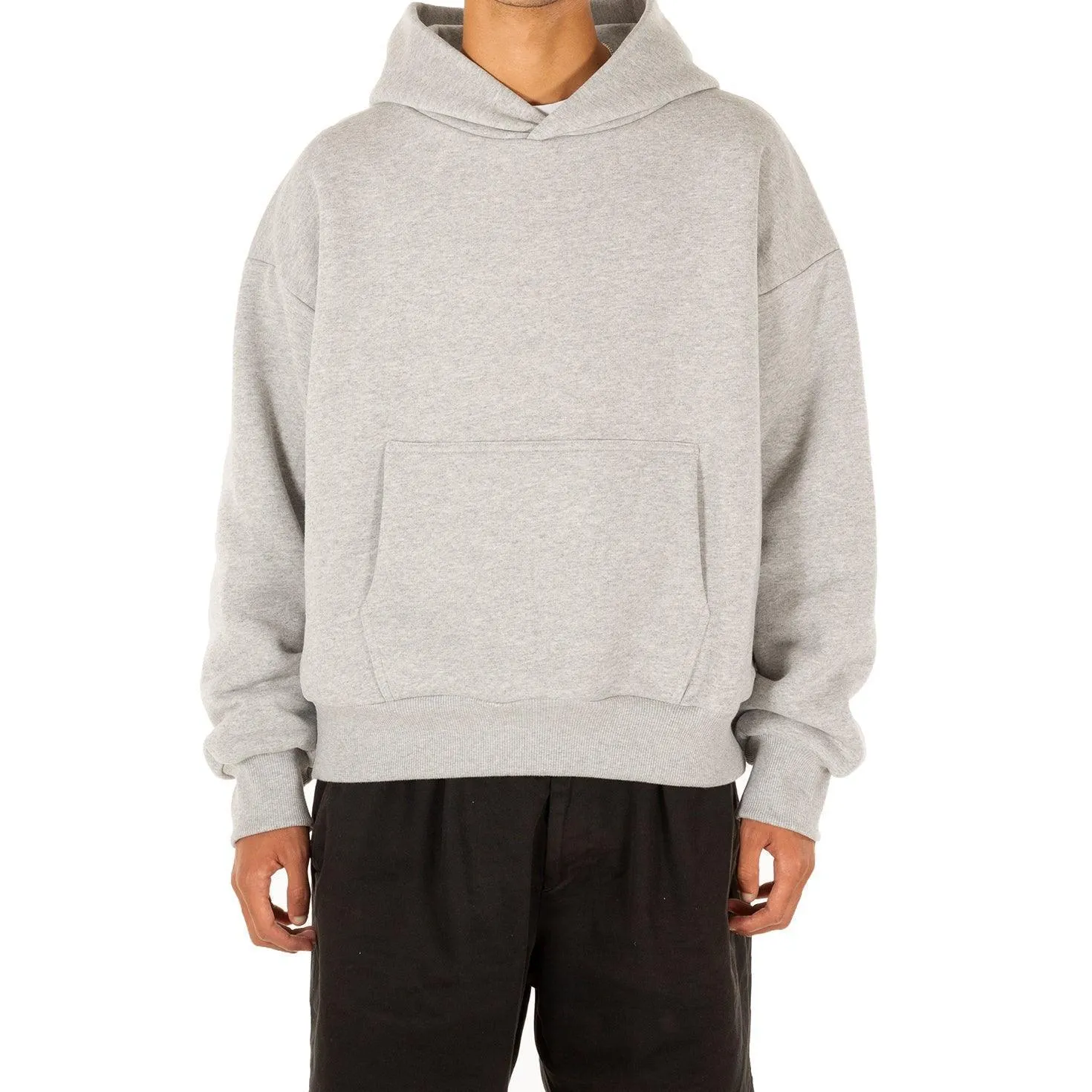 Heather Grey Heavyweight Hoodie