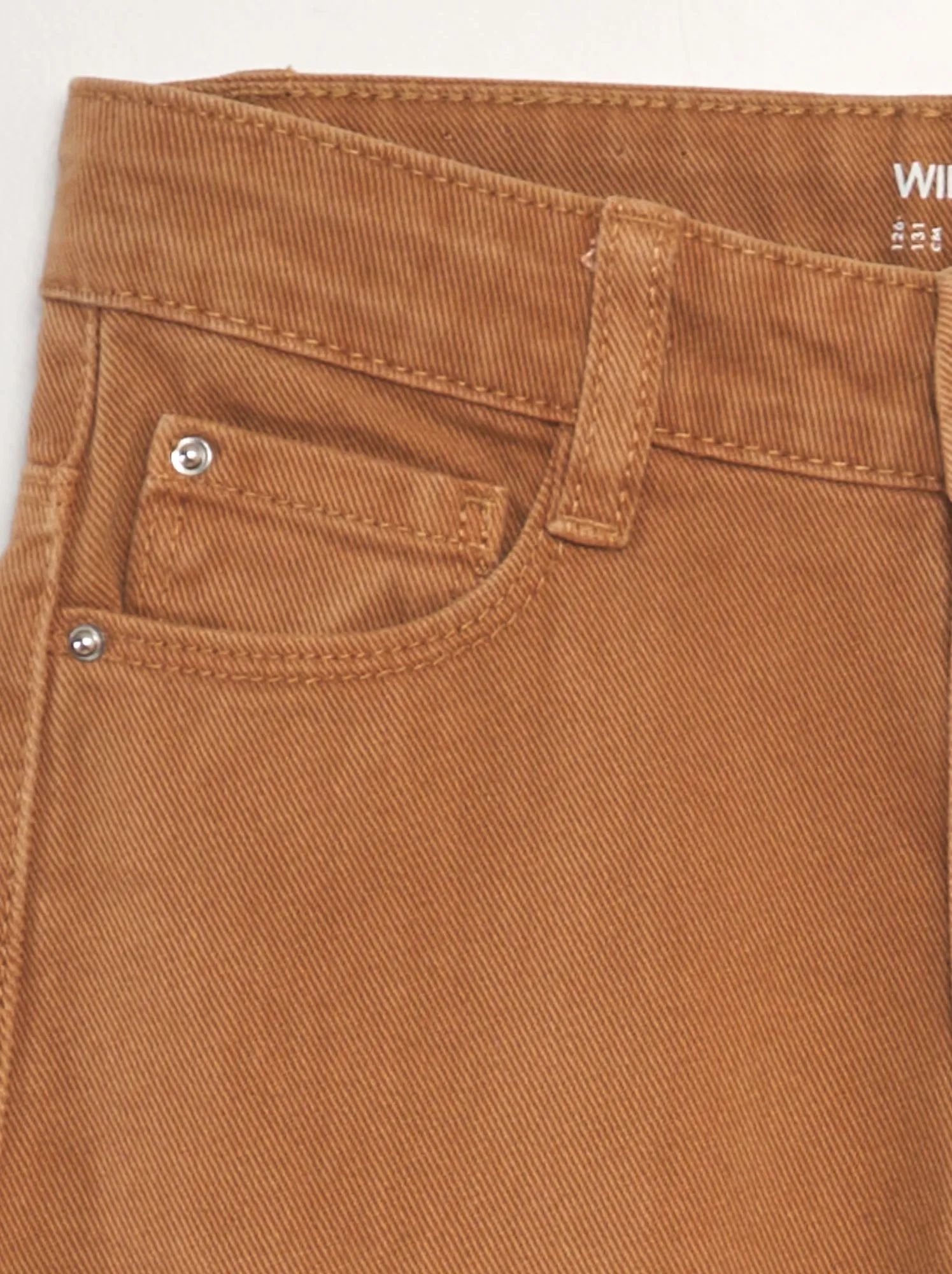 Jeans wide leg a vita alta - ARANCIONE