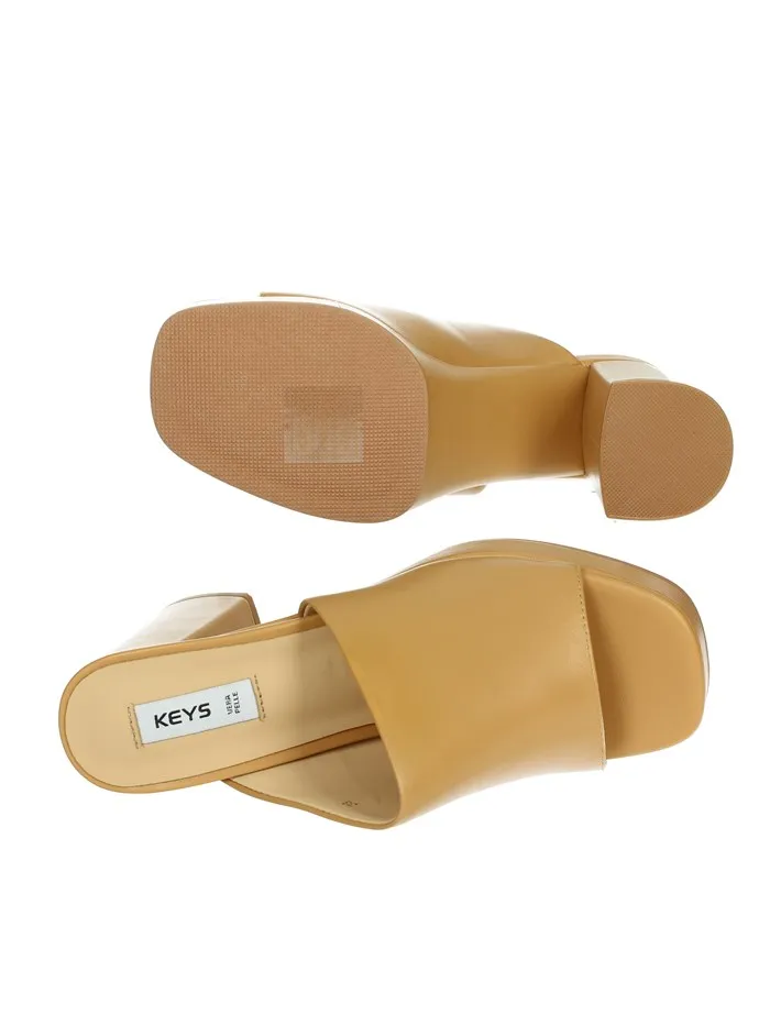 KEYS  CIABATTE CON TACCO K-9582 CAMMELLO