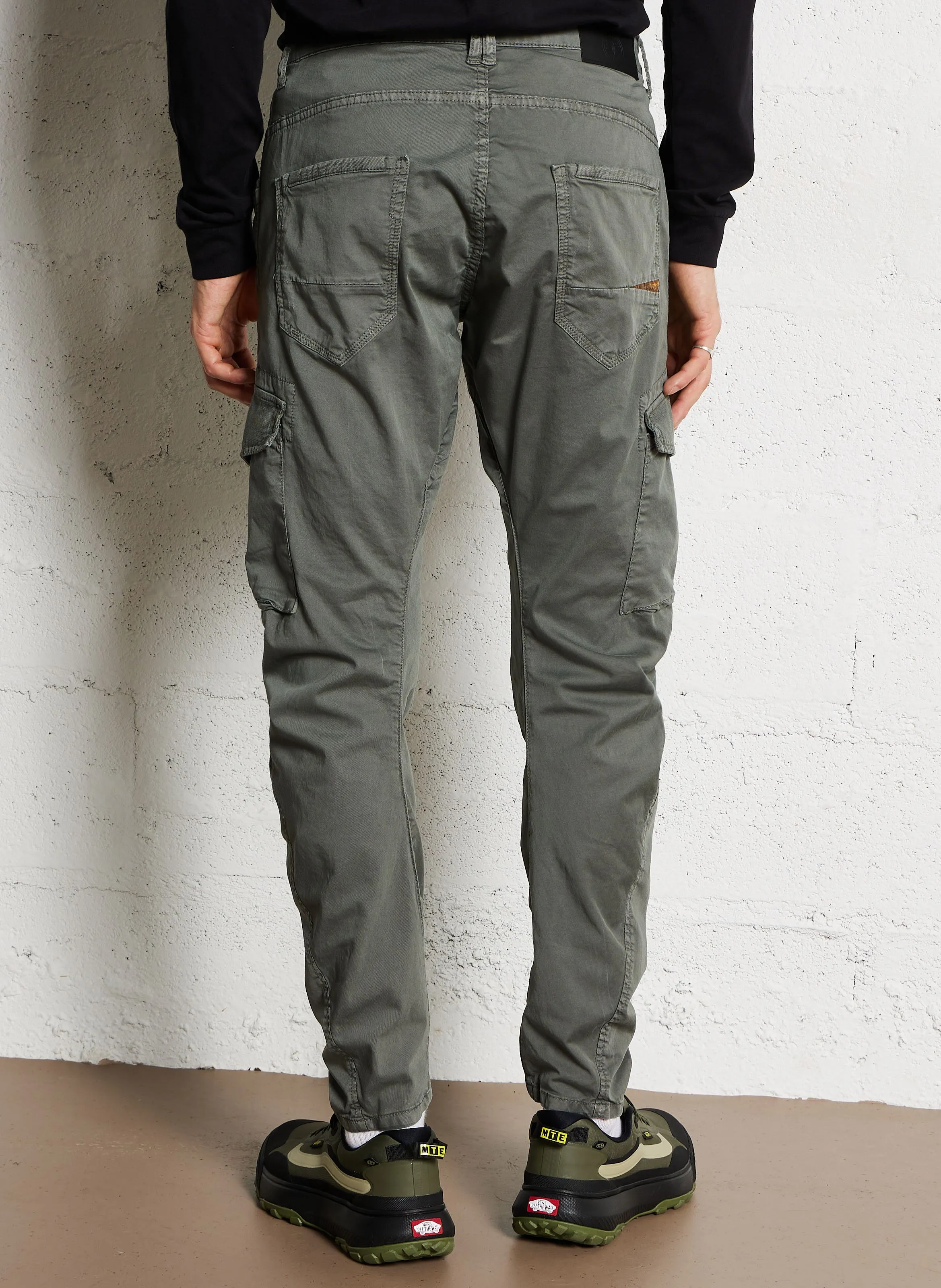  LE TEMPS DES CERISES   Pantaloni cargo con tasche in cotone | Grigio