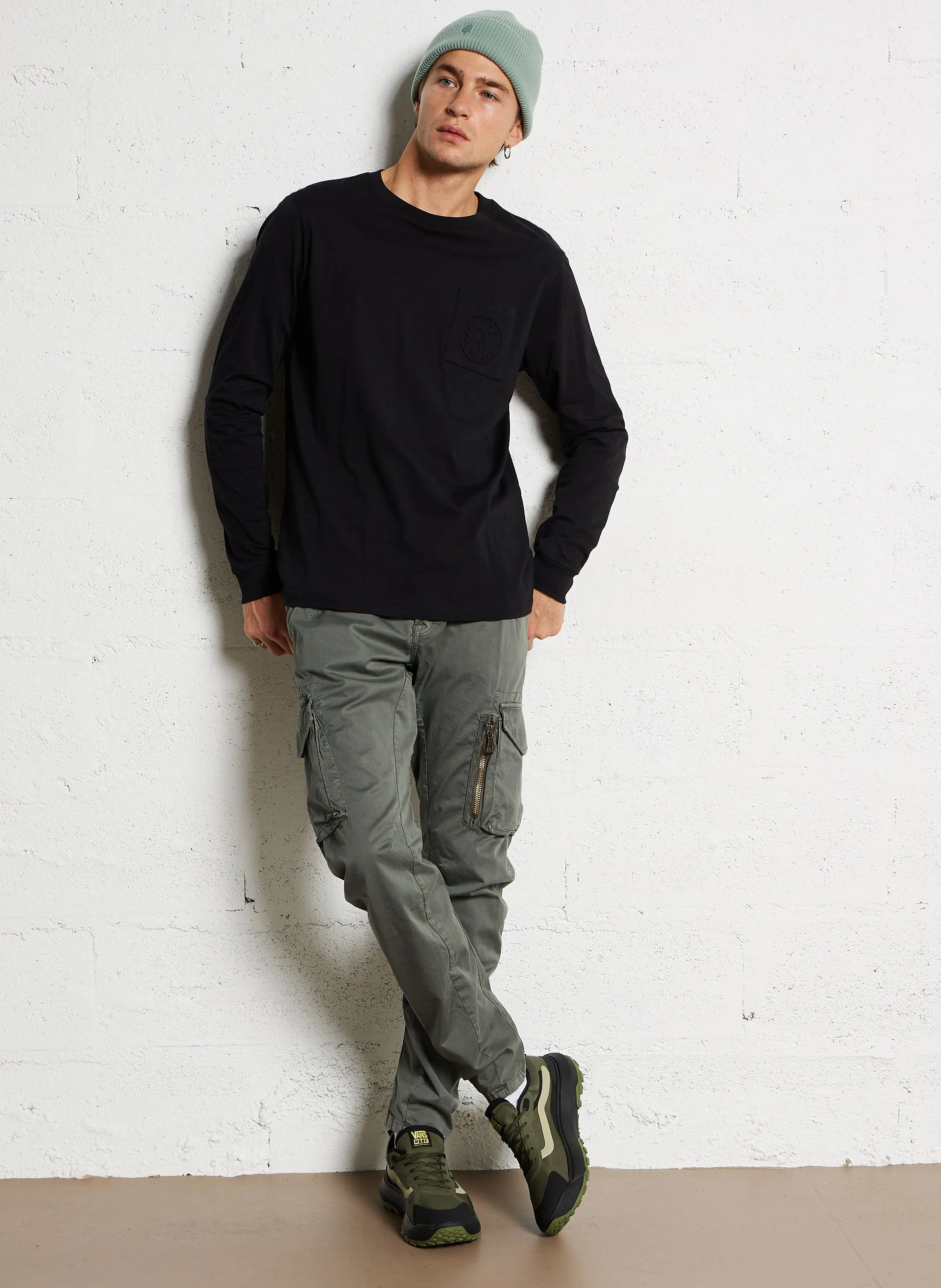  LE TEMPS DES CERISES   Pantaloni cargo con tasche in cotone | Grigio