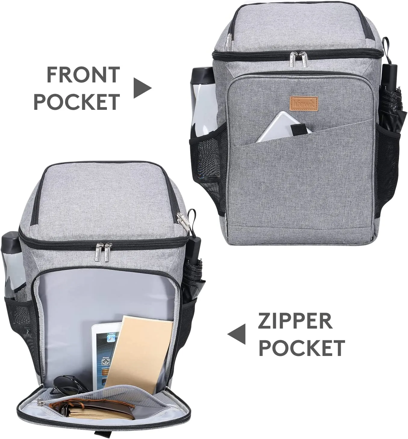 Lifewit 26 Litri Borsa Termica Borsa della Spesa Zaino Termico Porta Pranzo Borsa Frigo Isoterma per Alimenti Mantenere Caldo o 