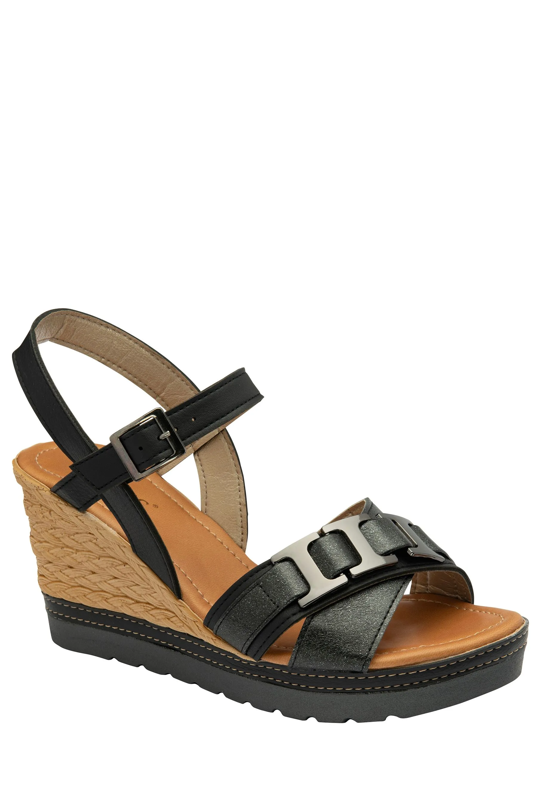 Lotus - Sandali casual con zeppa