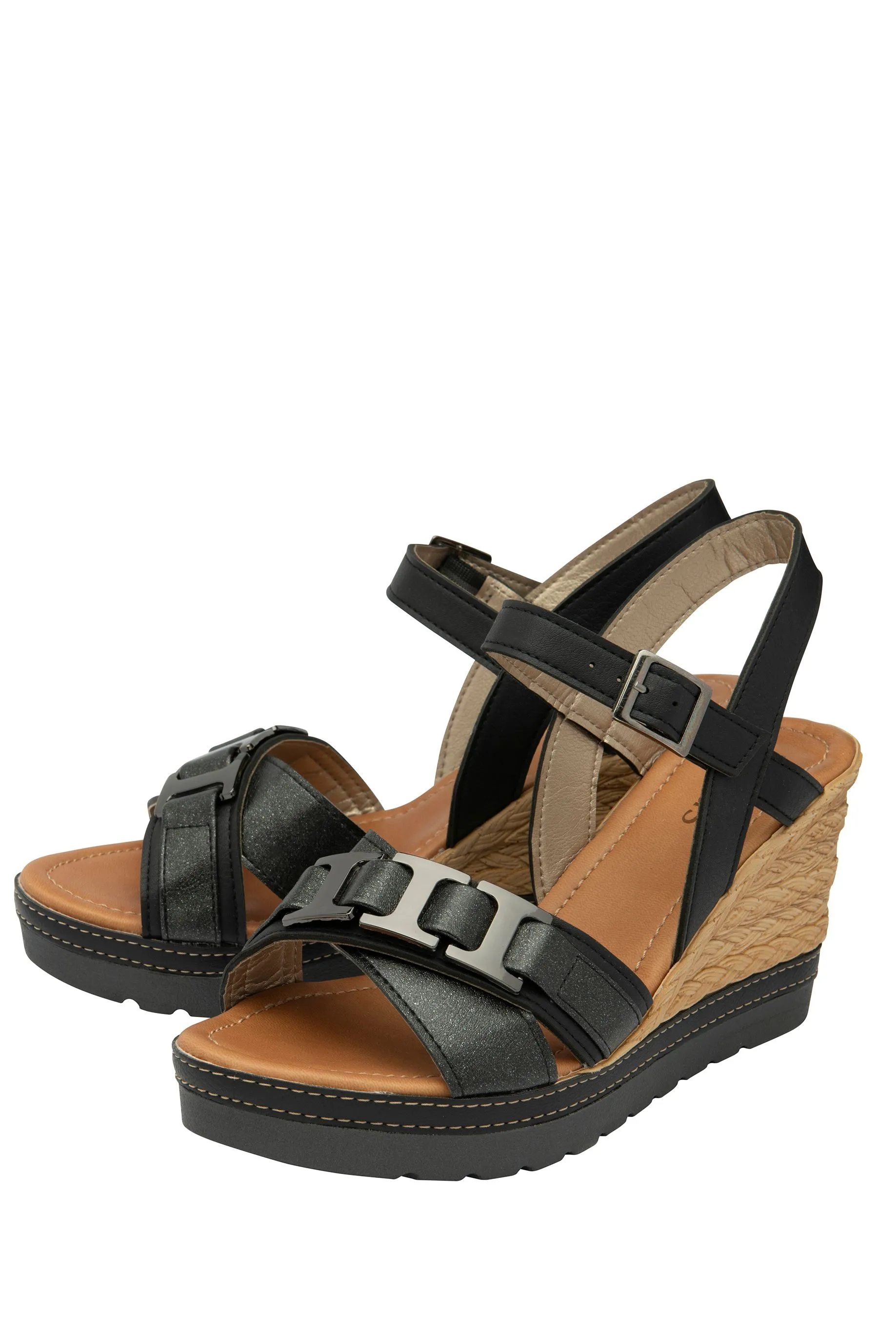 Lotus - Sandali casual con zeppa