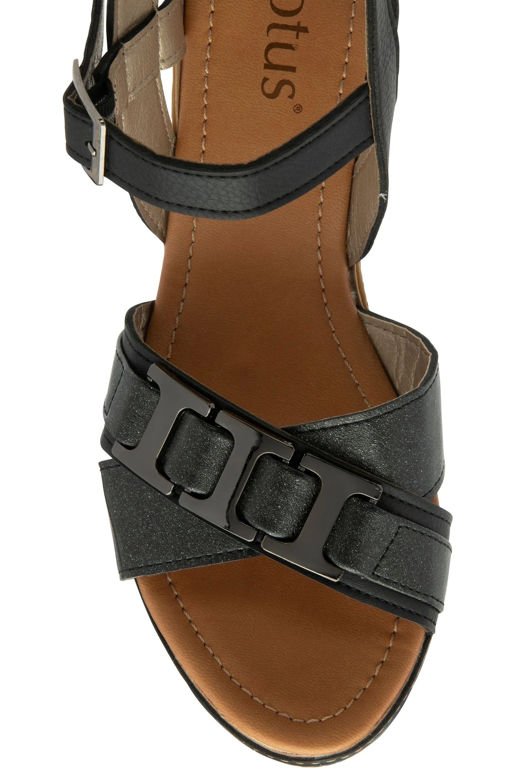 Lotus - Sandali casual con zeppa