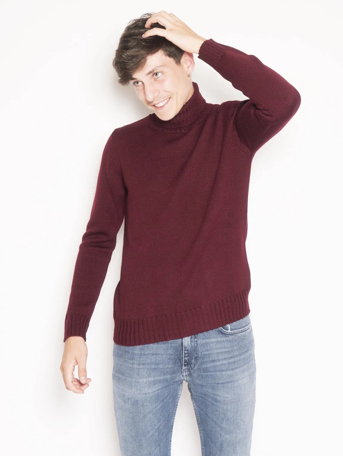 Maglione in Lana Rosso