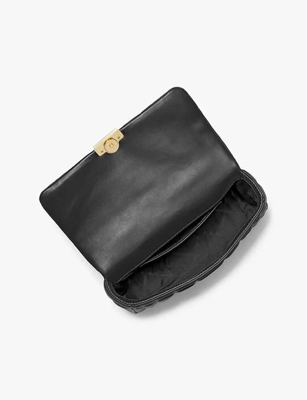 Michael Kors     Borsa a tracolla Tribeca grande in pelle trapuntata nera