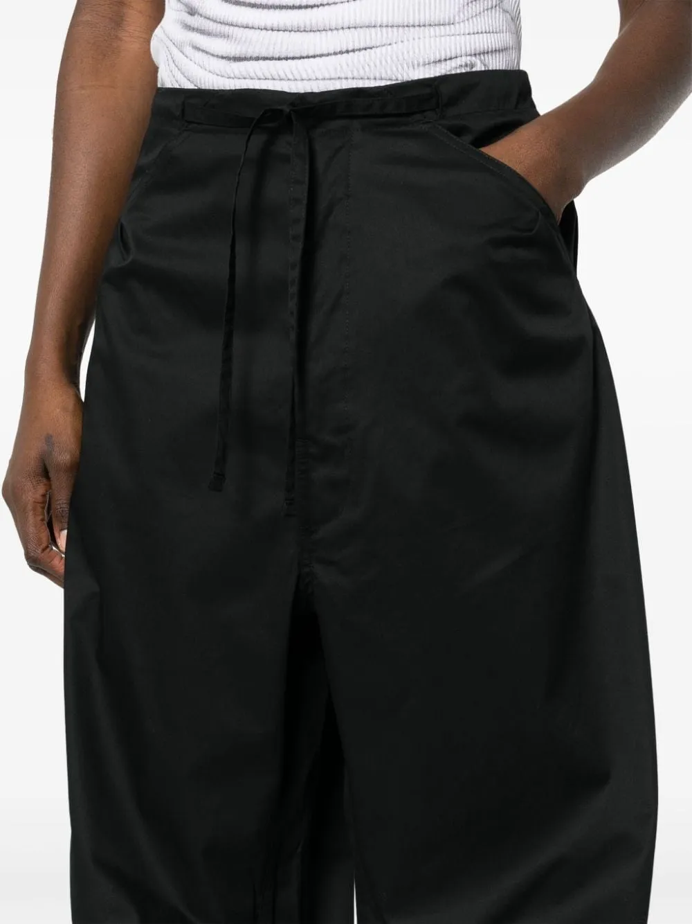 Pantaloni a vita alta Daisy in nero - donna