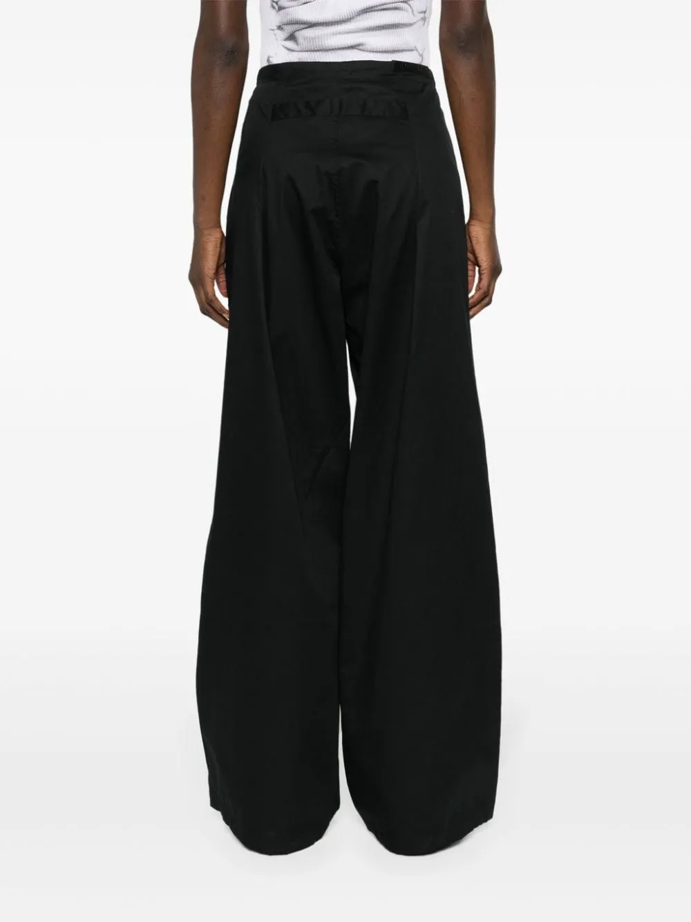 Pantaloni a vita alta Daisy in nero - donna