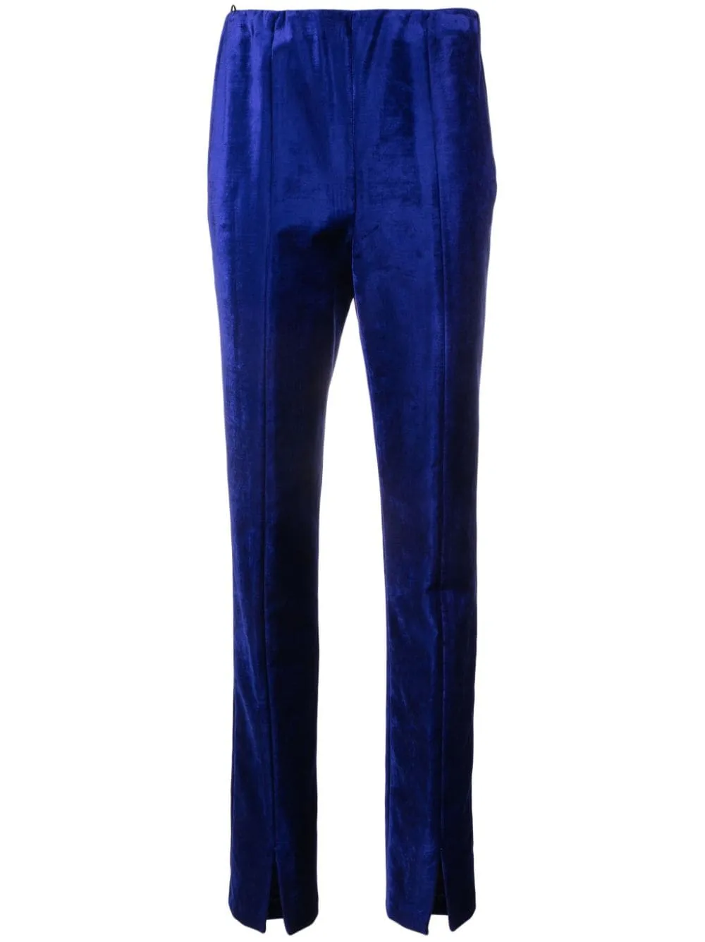 Pantaloni a vita alta in blu - donna