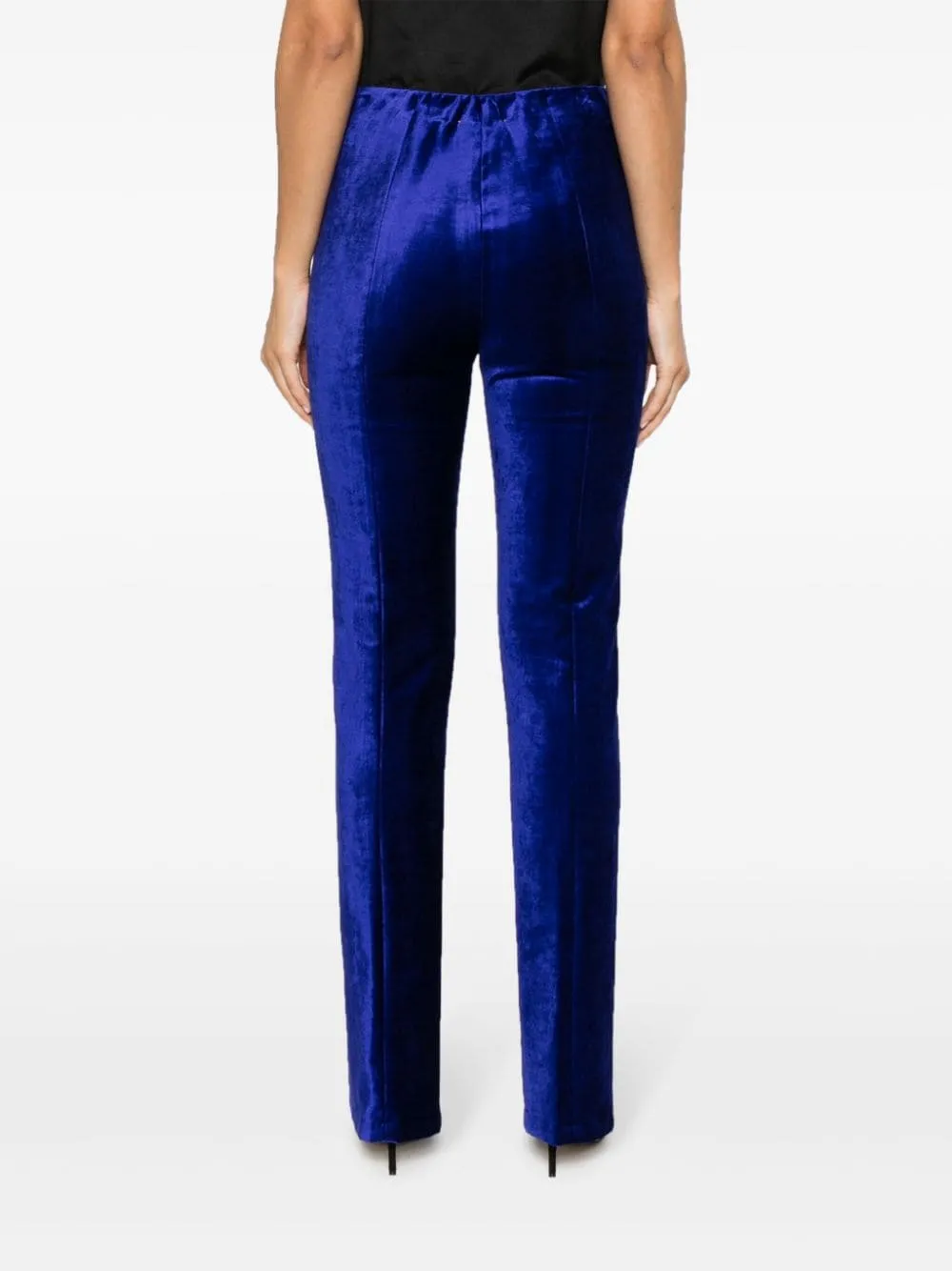 Pantaloni a vita alta in blu - donna