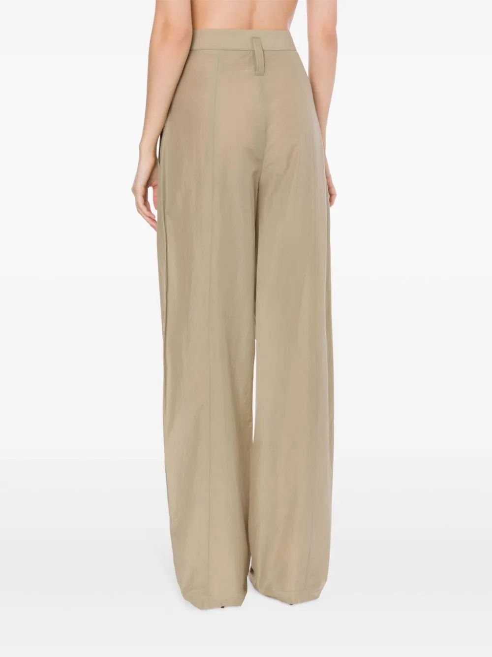 Pantaloni a vita alta in grigio - donna
