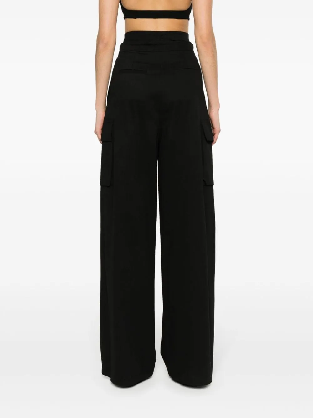 Pantaloni a vita alta in nero - donna