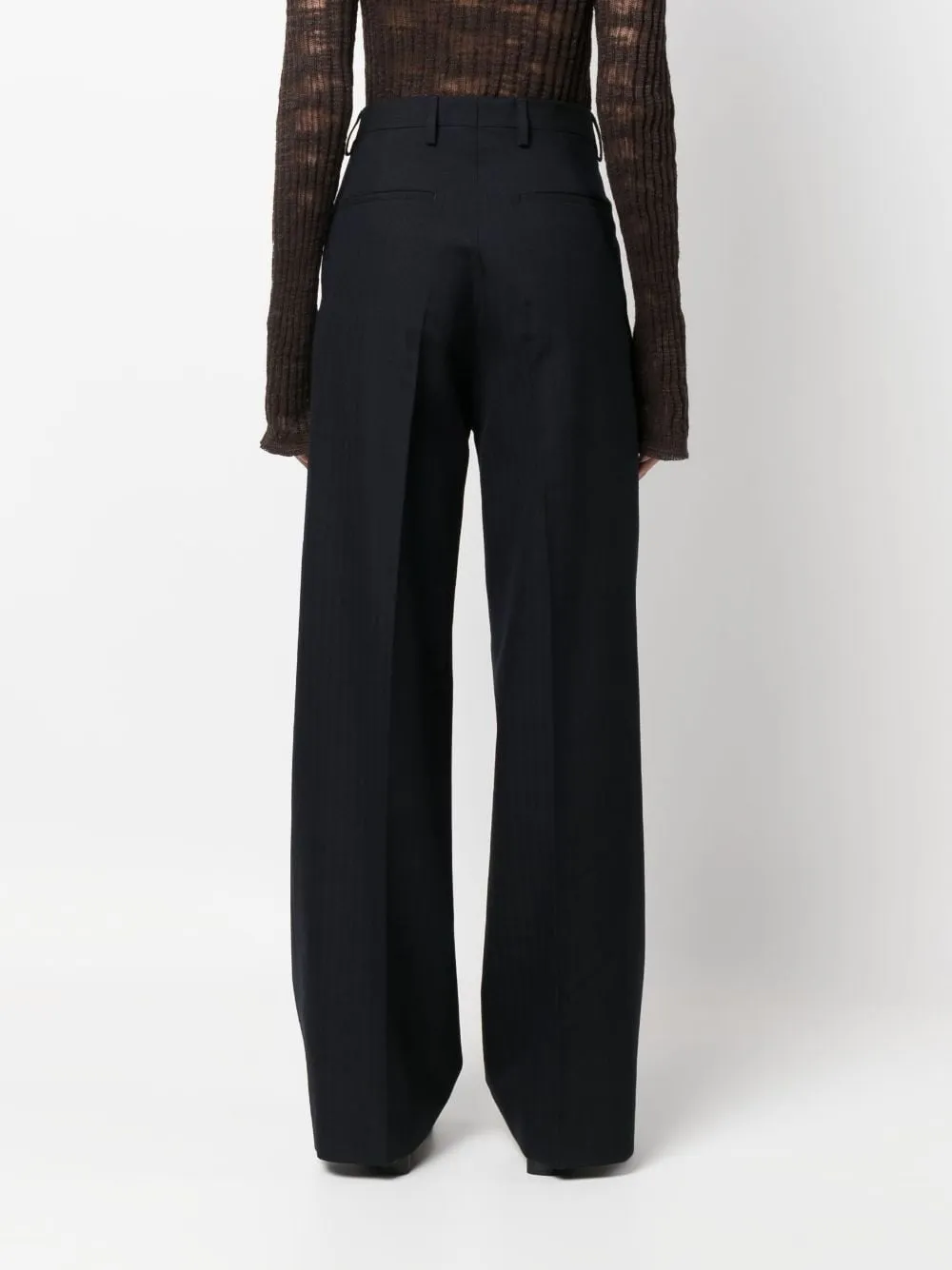 Pantaloni a vita alta porter in blu - donna