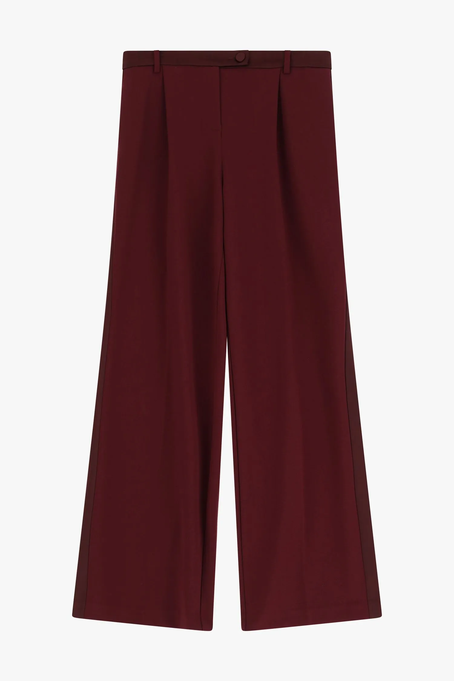   Pantaloni ampi con cintura elegante     