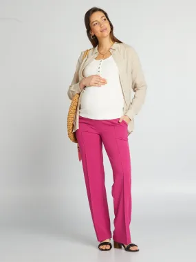 Pantaloni milano premaman - ROSA