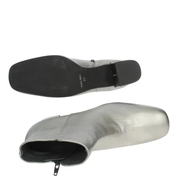 Paola Ferri  STIVALETTI TACCO D3065 ARGENTO