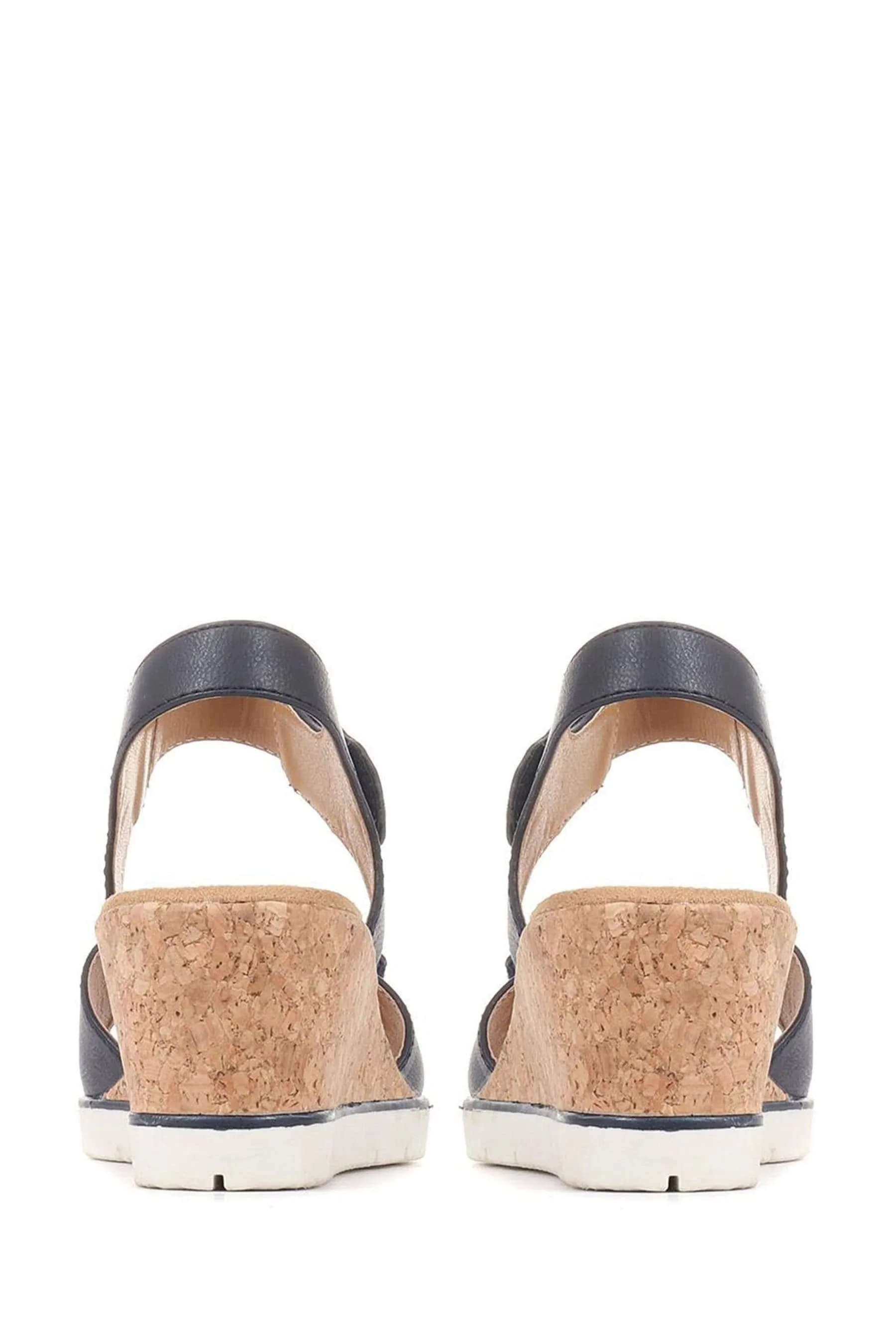 Pavers Blu - Sandali regolabile con zeppa