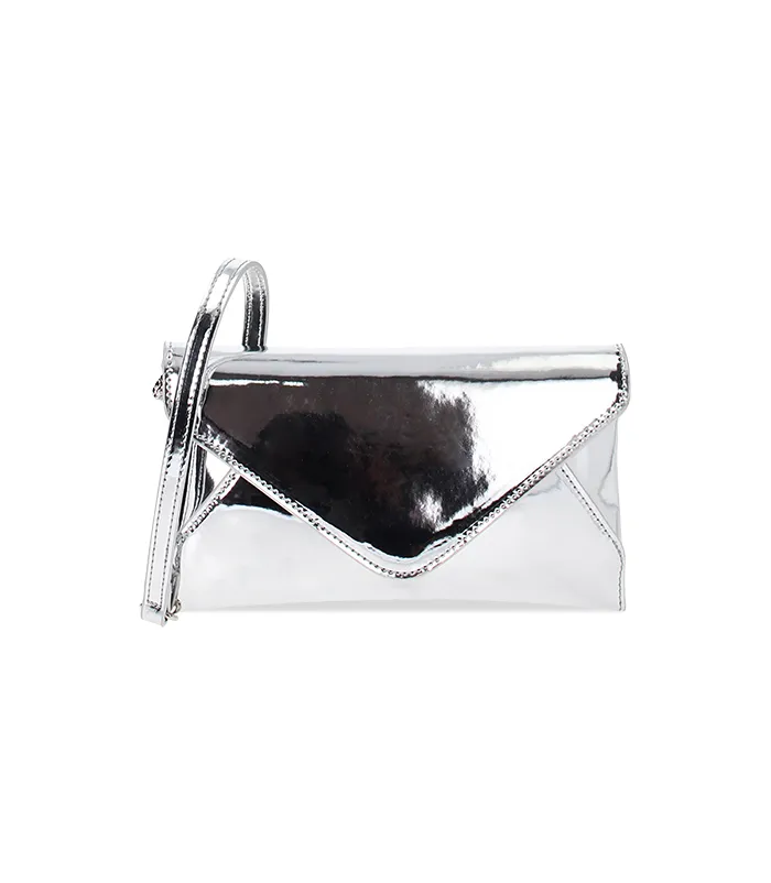 Pochette argento specchiata