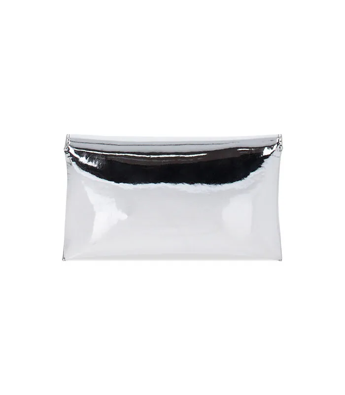 Pochette argento specchiata