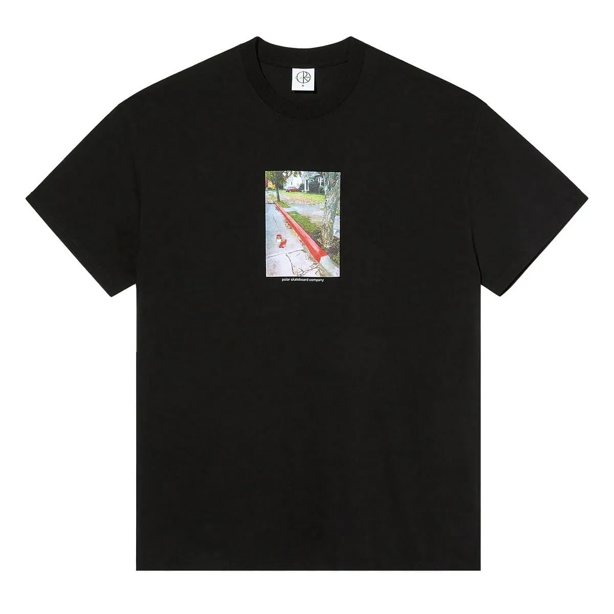      POLAR SKATE CO. T-SHIRT RED CURB  