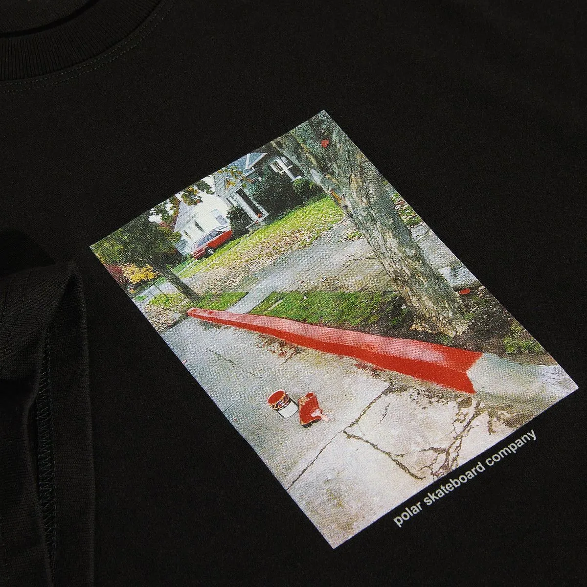      POLAR SKATE CO. T-SHIRT RED CURB  