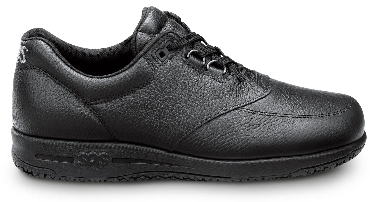 SAN ANTONIO SHOEMAKERS SAS Guardian, Men's, Black, Slip Resistant, Soft Toe, Oxford
