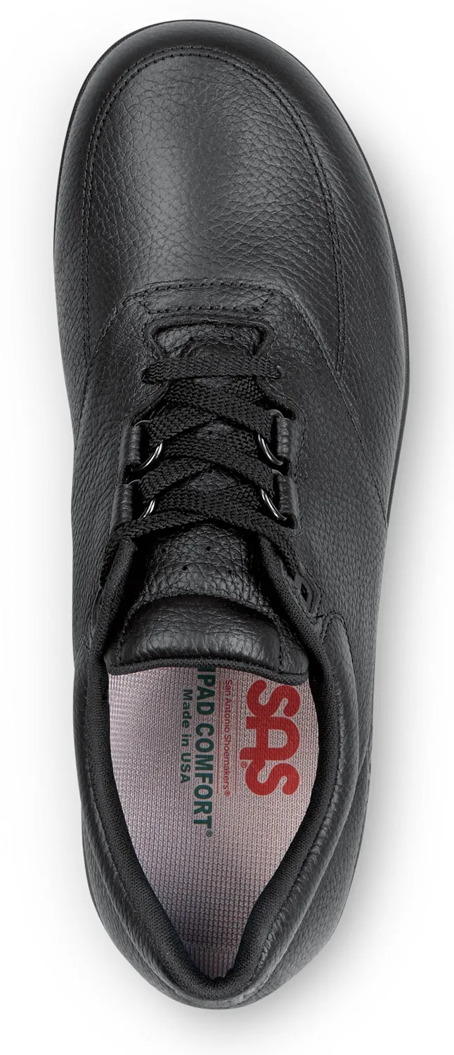 SAN ANTONIO SHOEMAKERS SAS Guardian, Men's, Black, Slip Resistant, Soft Toe, Oxford