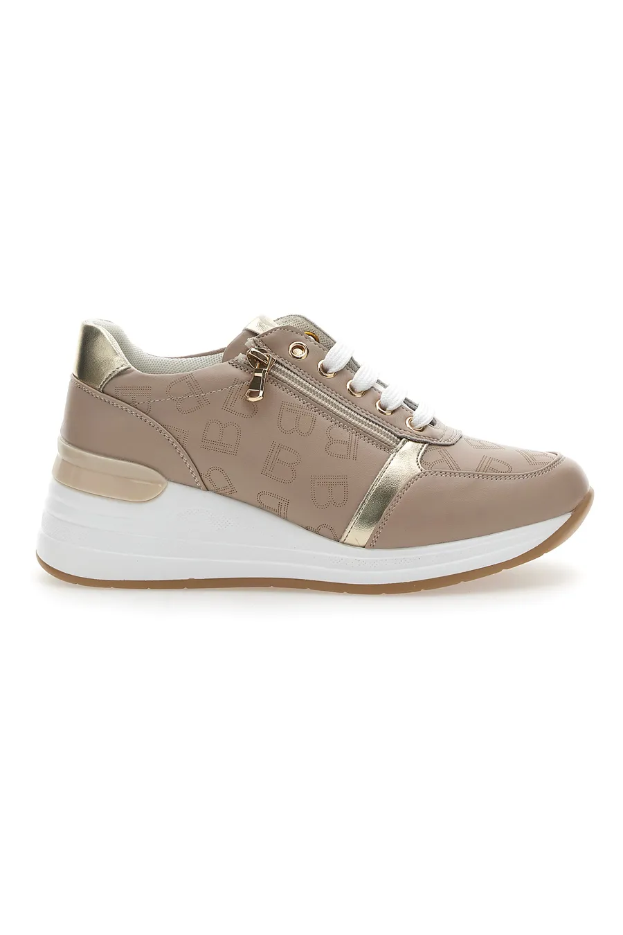 Sneakers con Zeppa Beige Laura Biagiotti 8970