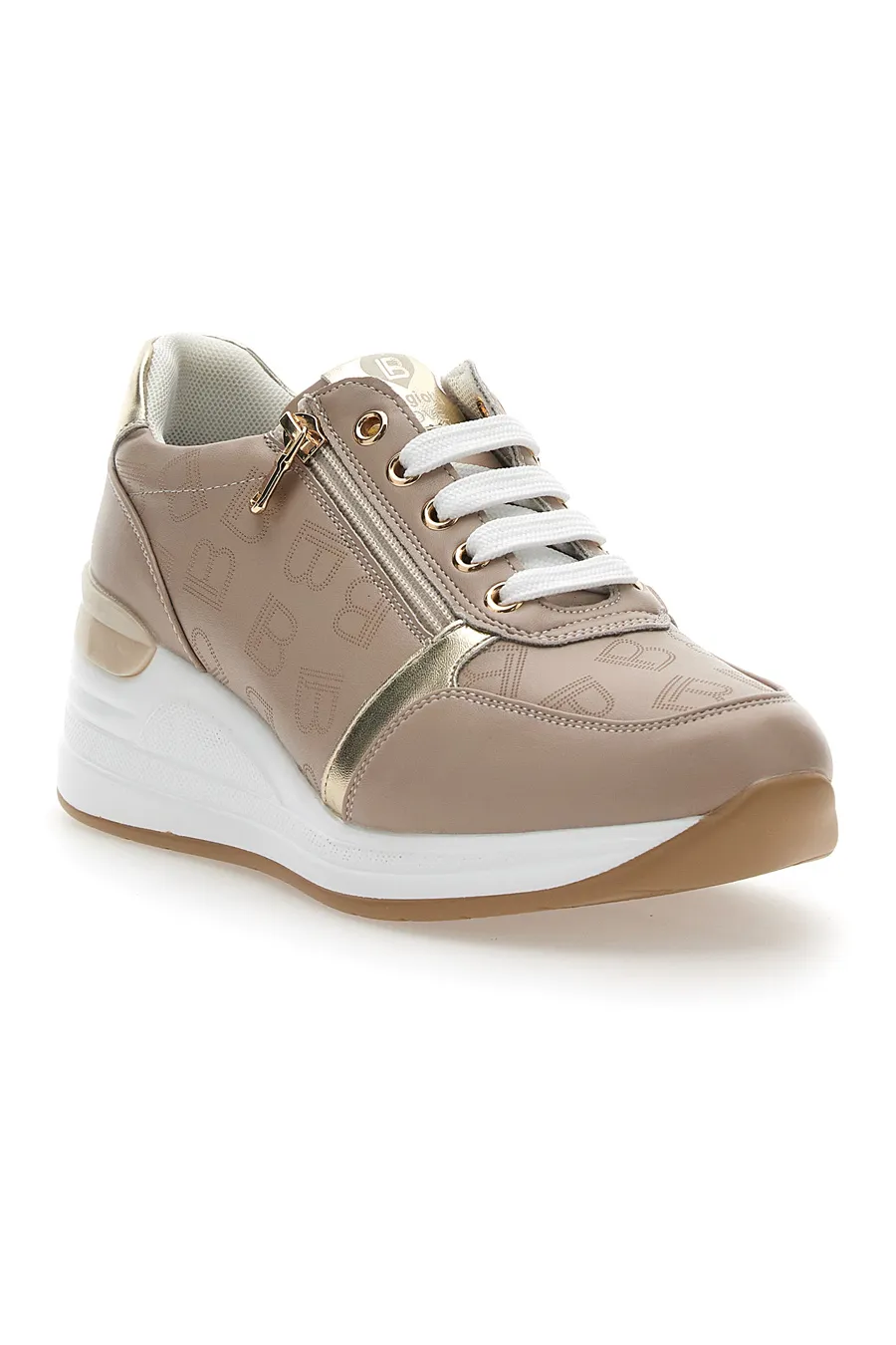Sneakers con Zeppa Beige Laura Biagiotti 8970