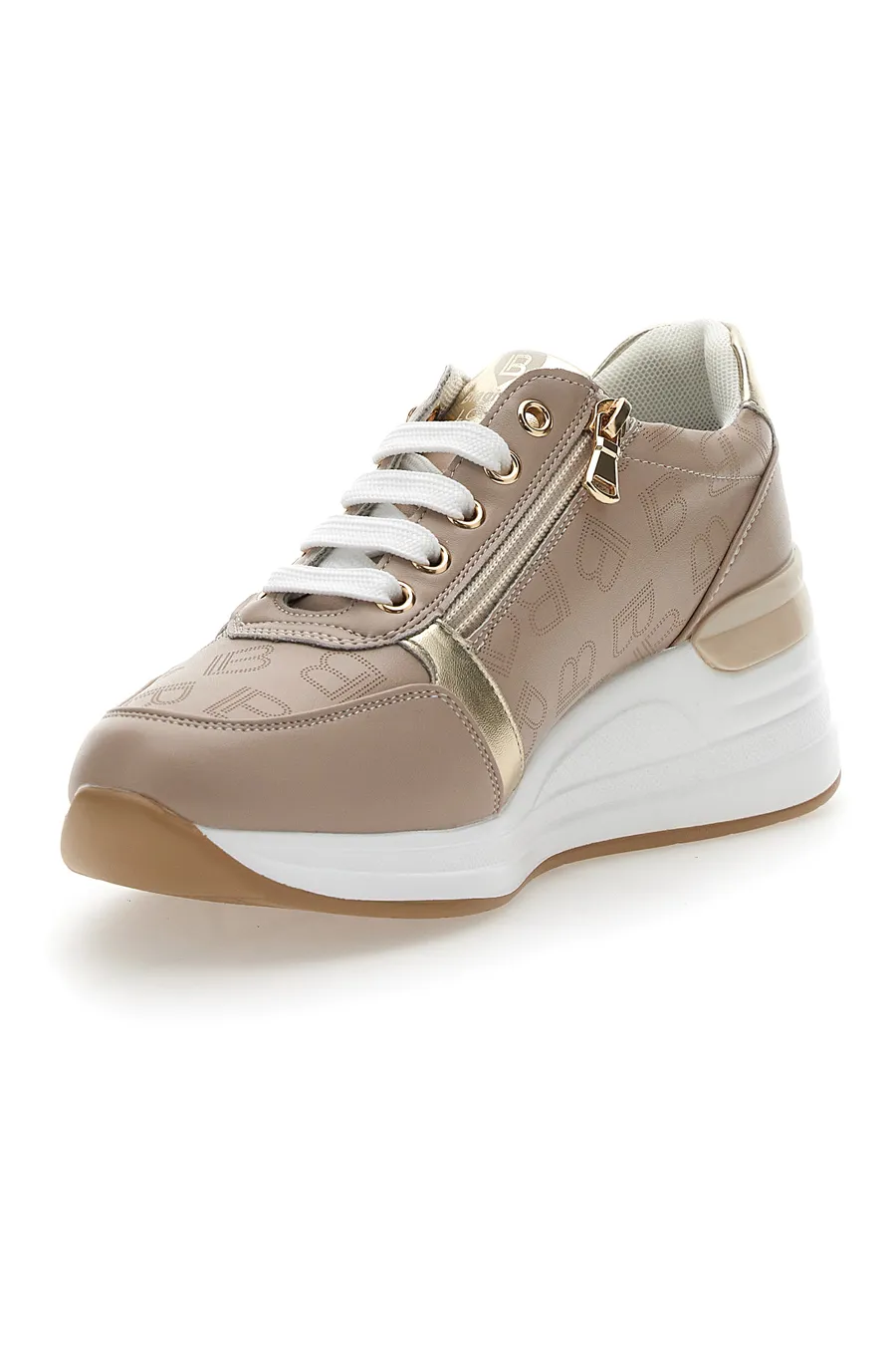 Sneakers con Zeppa Beige Laura Biagiotti 8970