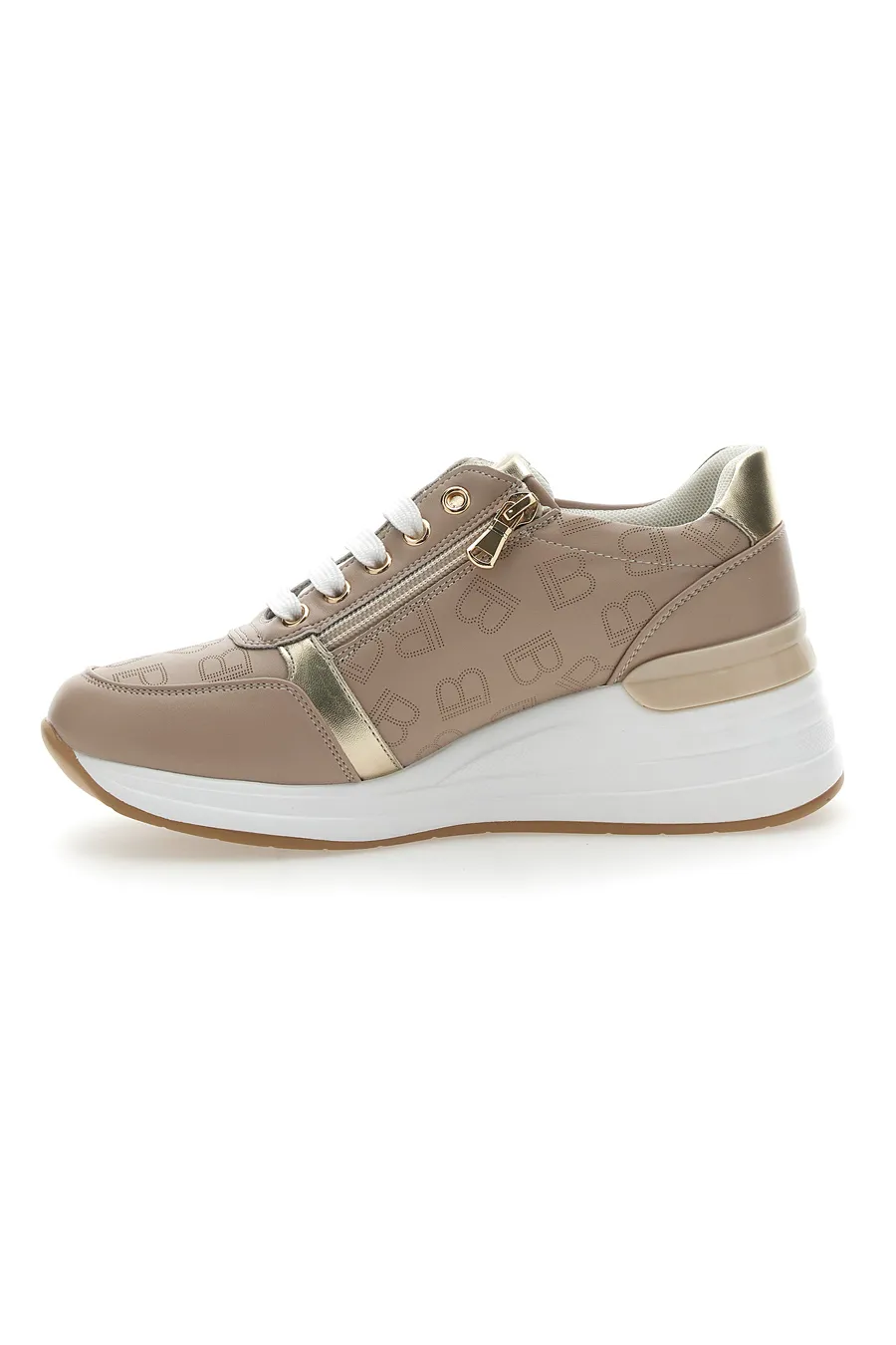 Sneakers con Zeppa Beige Laura Biagiotti 8970