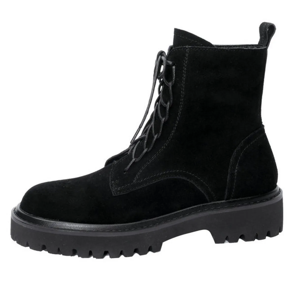 Stivaletti da donna in vera pelle di alta qualità Scarpe casual con cerniera in pelliccia da donna Stivali da neve in lana autun