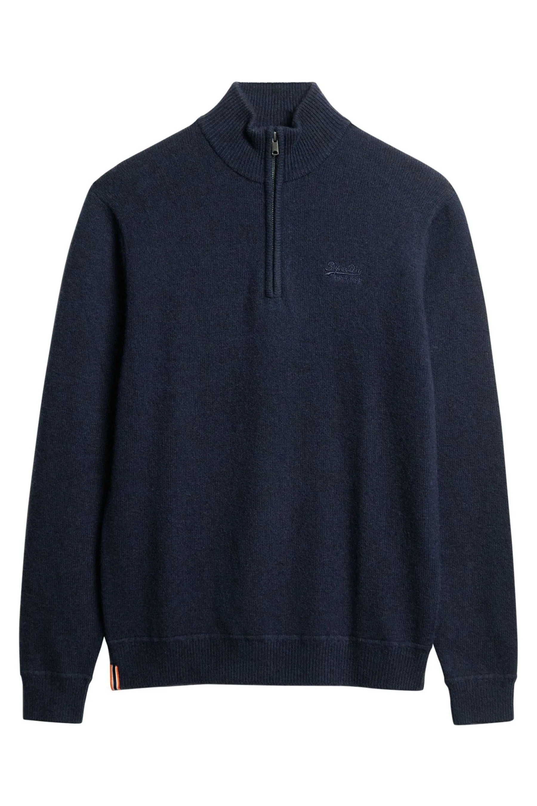 Superdry Essential Embroidered Knit Half Zip Jumper    