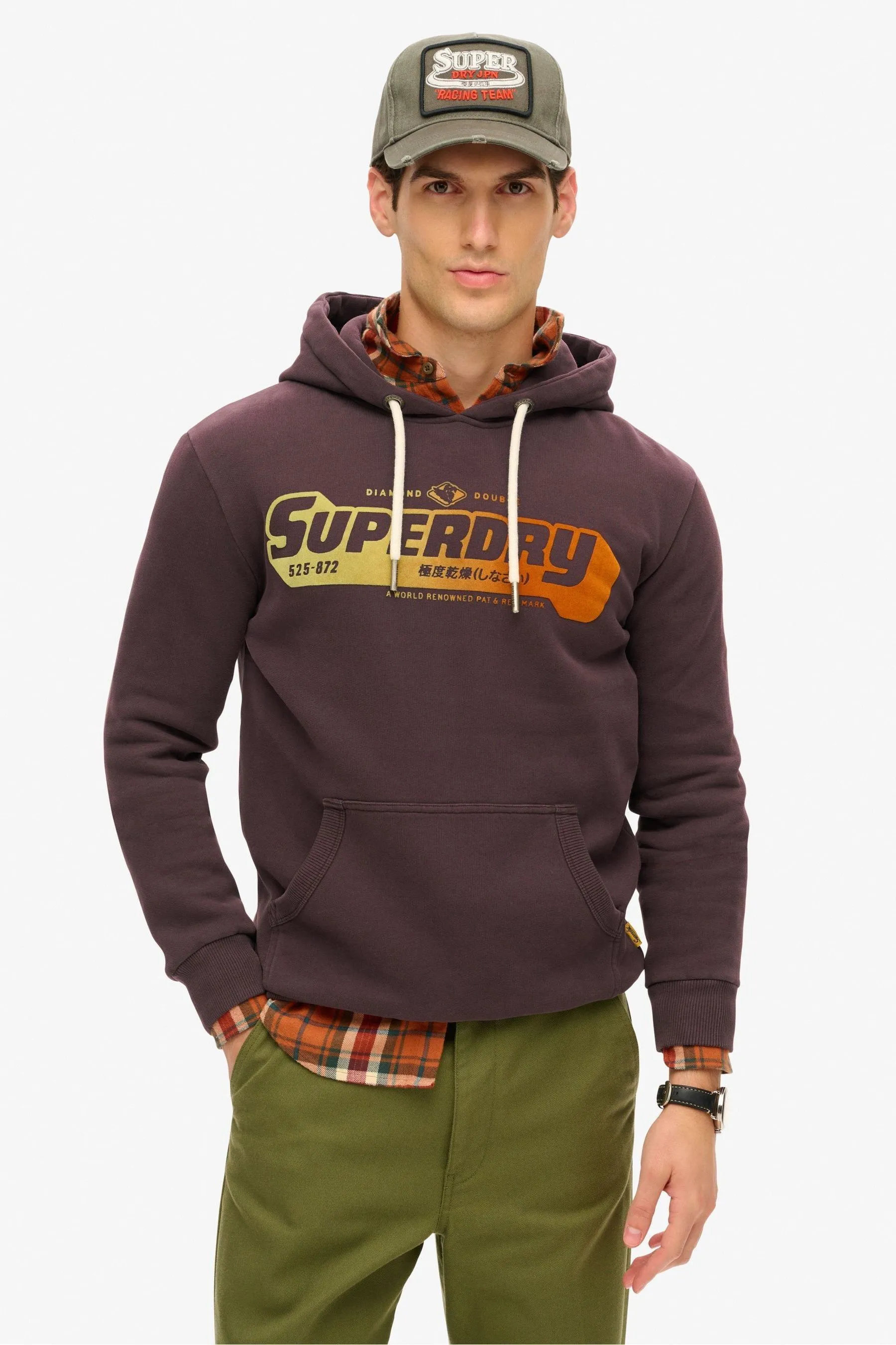 Superdry Flocked Fade Graphic Hoodie    