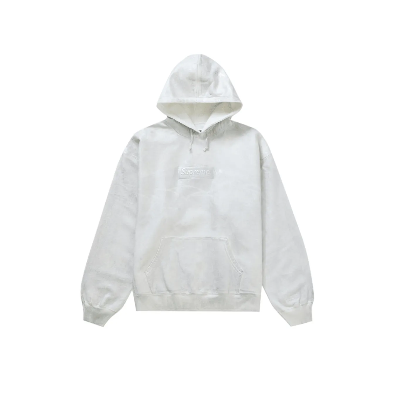 Supreme MM6 Maison Margiela Foil Box Logo Hooded Sweatshirt White