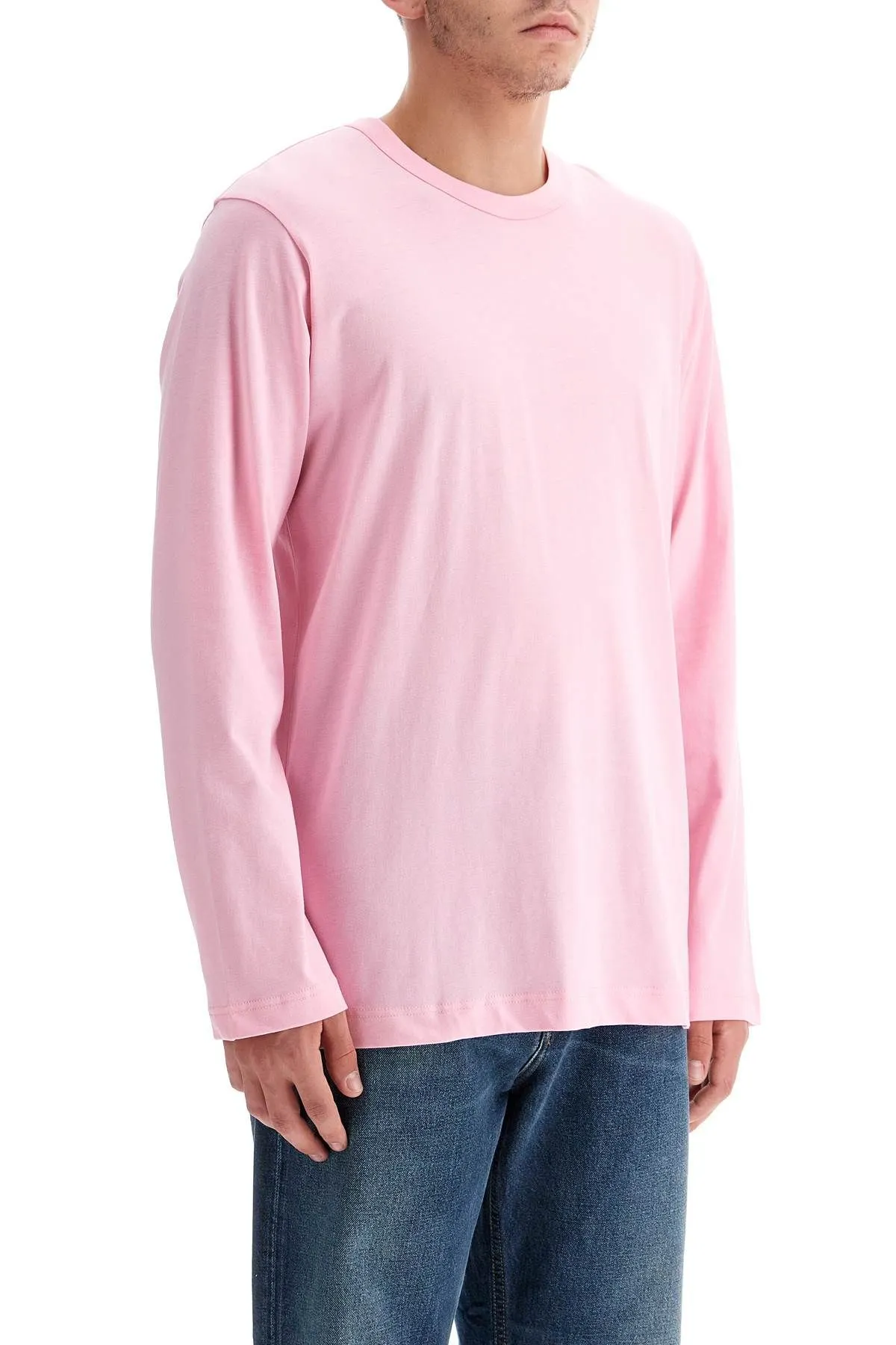 T-shirt manica lunga in cotone