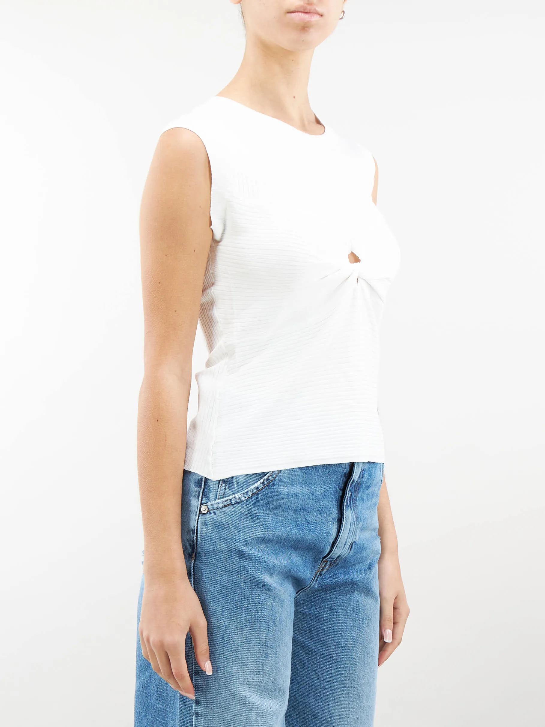TOP BIANCO A COSTINE